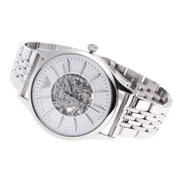 Мужские механические часы Emporio Armani Silver
