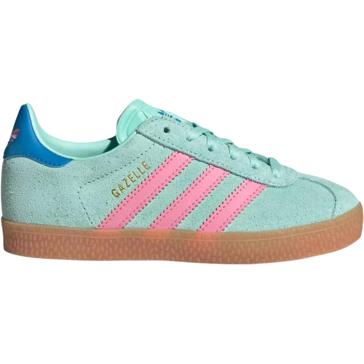 Подростковые кроссовки Adidas Originals Gazelle Green/Pink GS