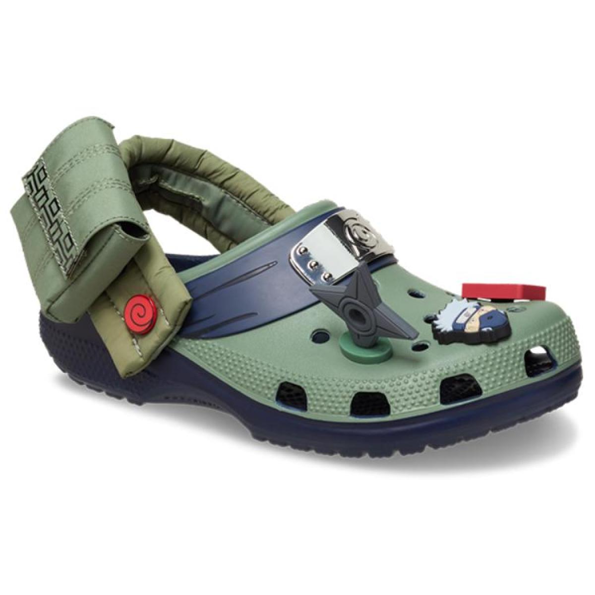 Сабо Naruto x Crocs Classic Clog 3 cm Shippuden Kakashi Green