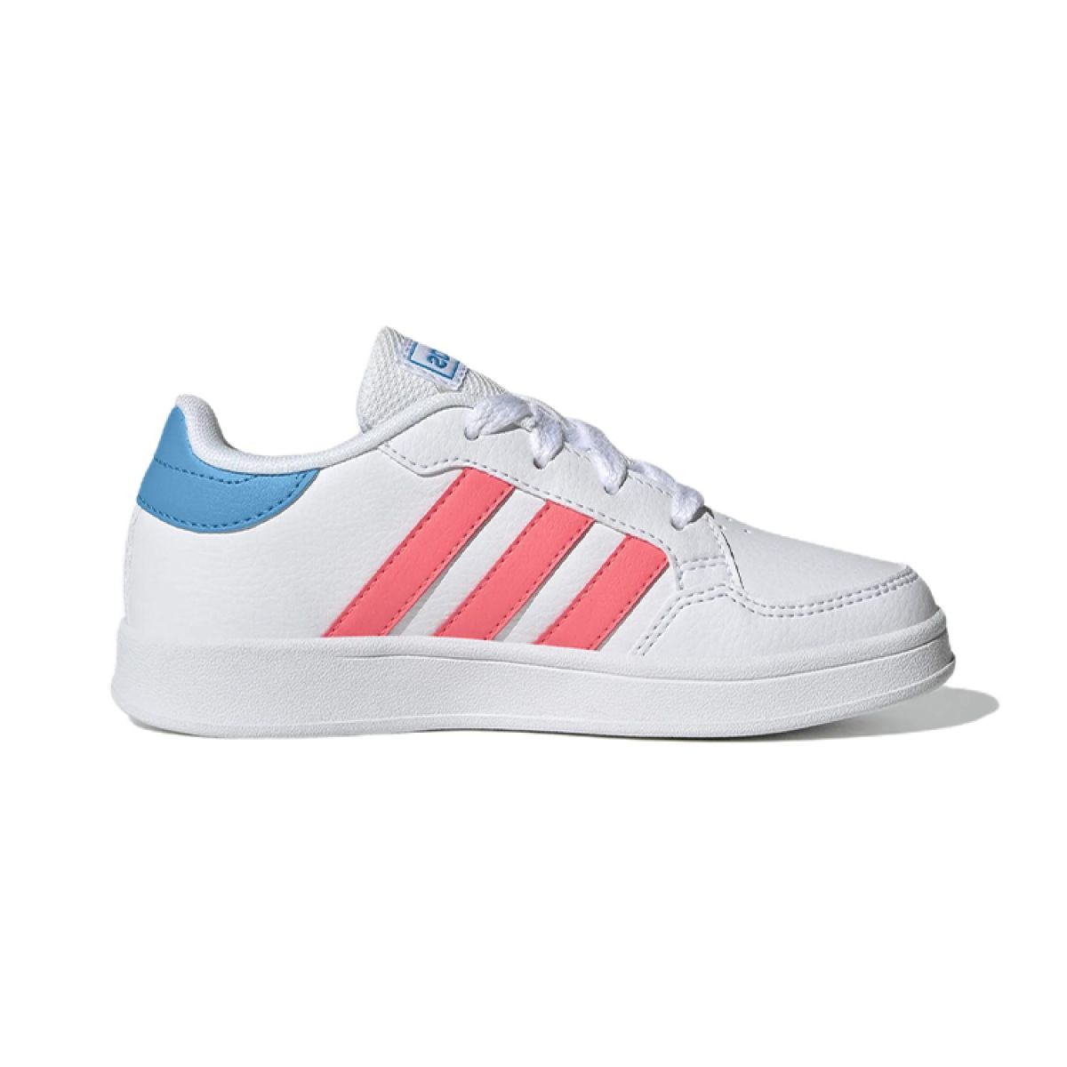 Подростковые кеды Adidas neo Breaknet White/Pink/Light Blue GS