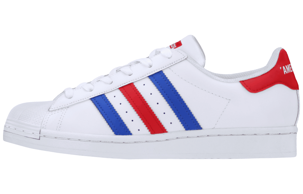Кеды Adidas Originals Superstar White/Blue/Red