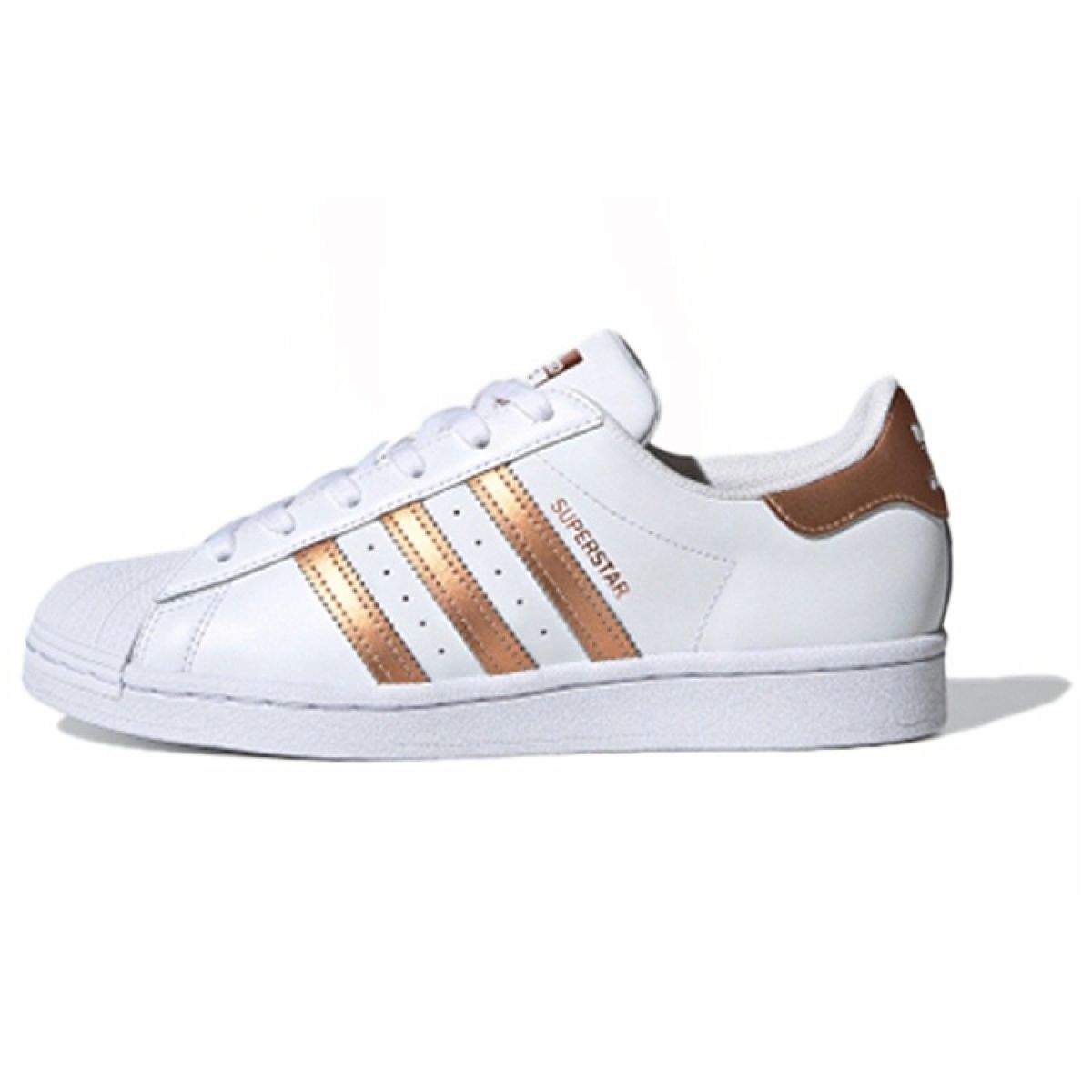 Женские кроссовки Adidas Originals Superstar White/Gold
