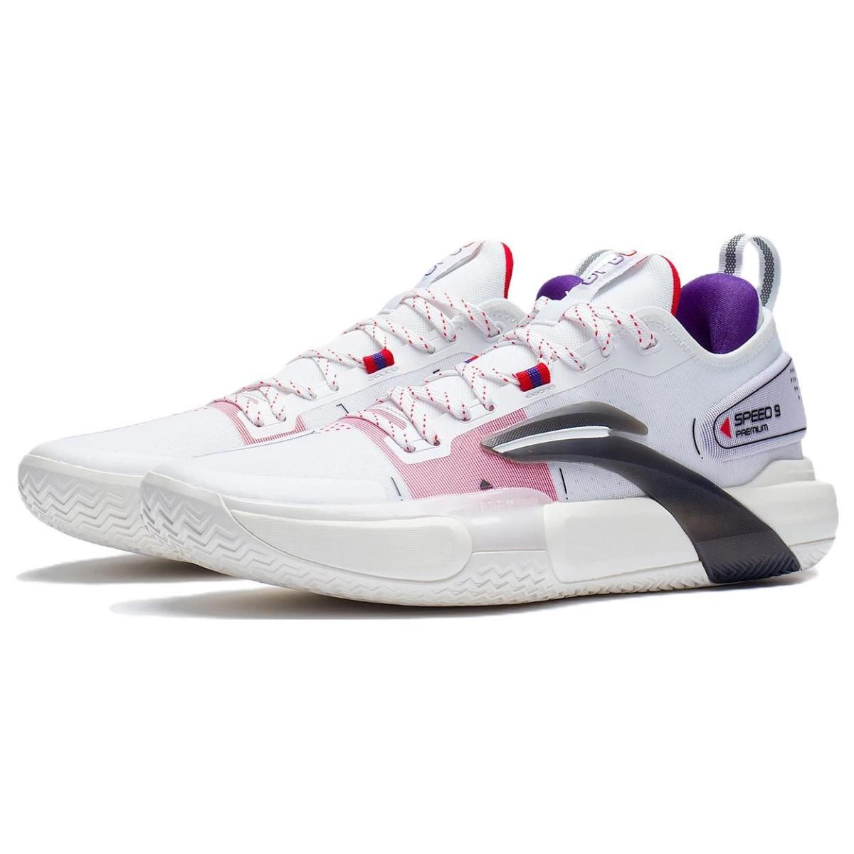 Мужские кроссовки LiNing Speed 9 Premium White/Violet