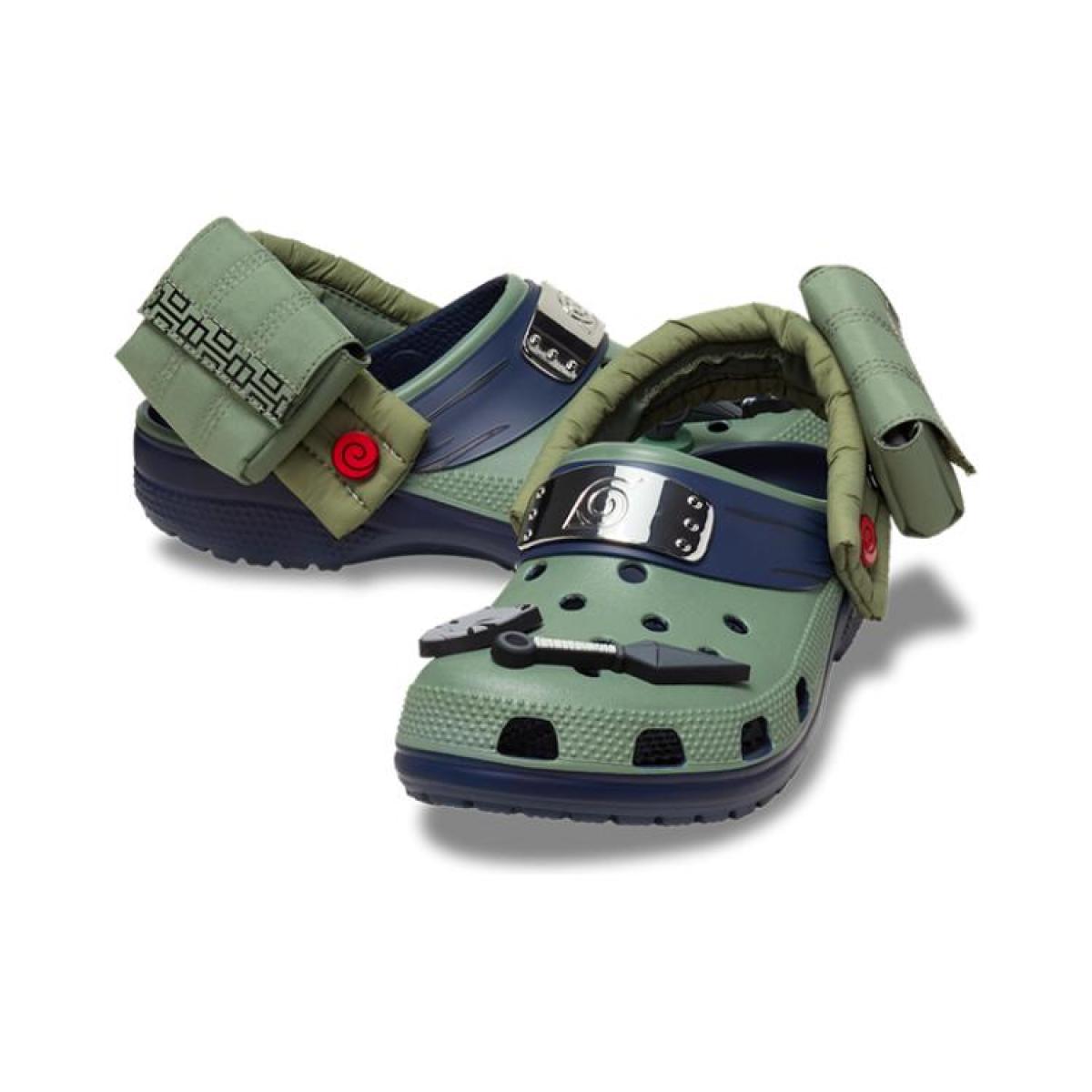 Сабо Naruto x Crocs Classic Clog 3 cm Shippuden Kakashi Green