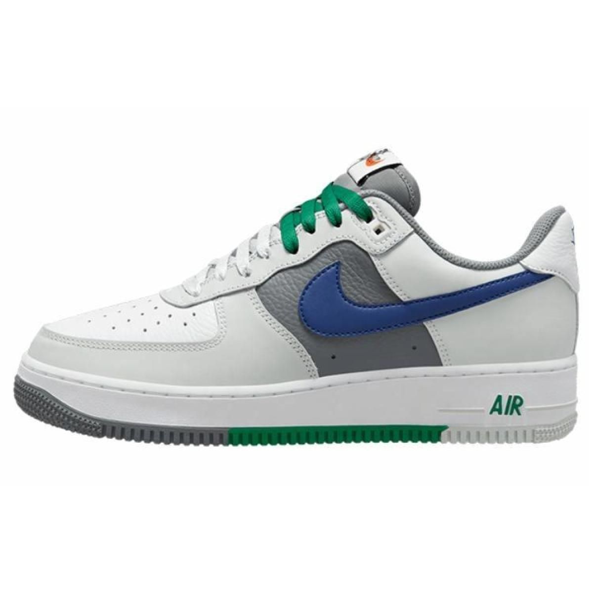 Мужские кроссовки Nike Air Force 1 White/Blue/Green