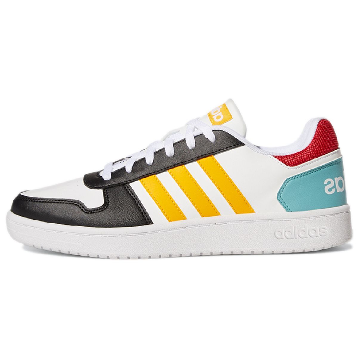 Кроссовки Adidas neo Hoops 2.0 Black/Light Blue/Yellow