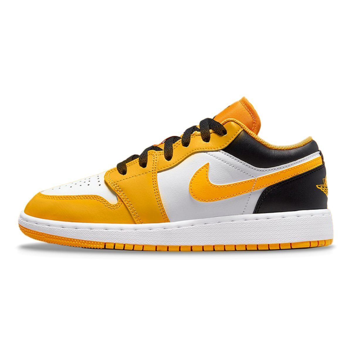 Подростковые кроссовки Air Jordan 1 Low "Taxi" White/Black/Yellow GS