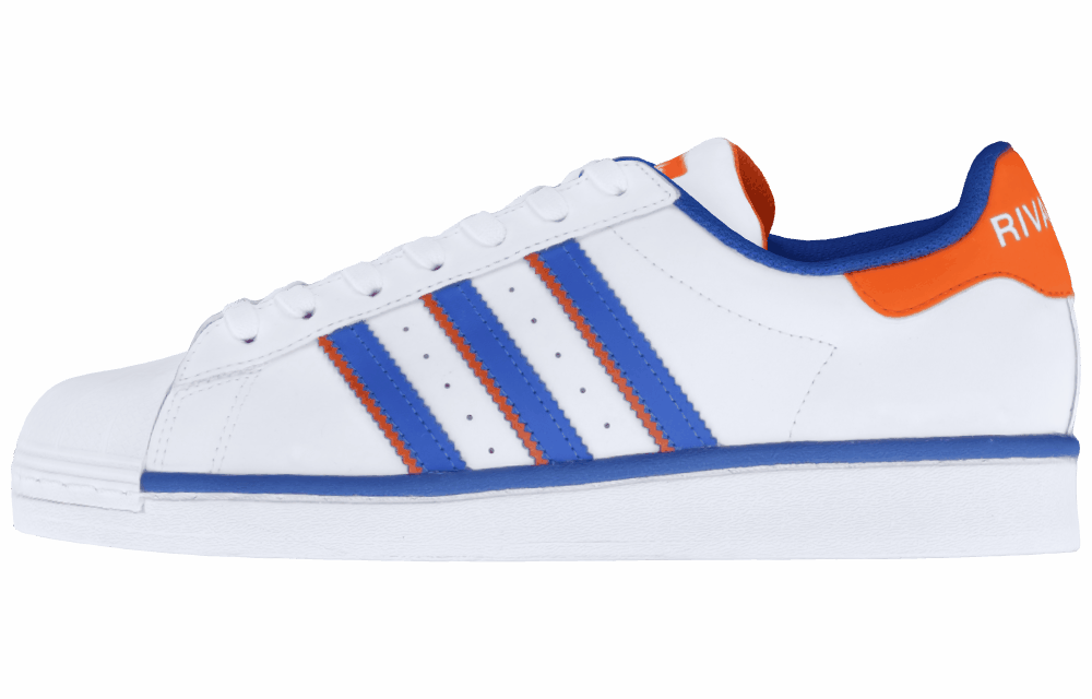 Кеды Adidas Originals Superstar White/Blue/Orange