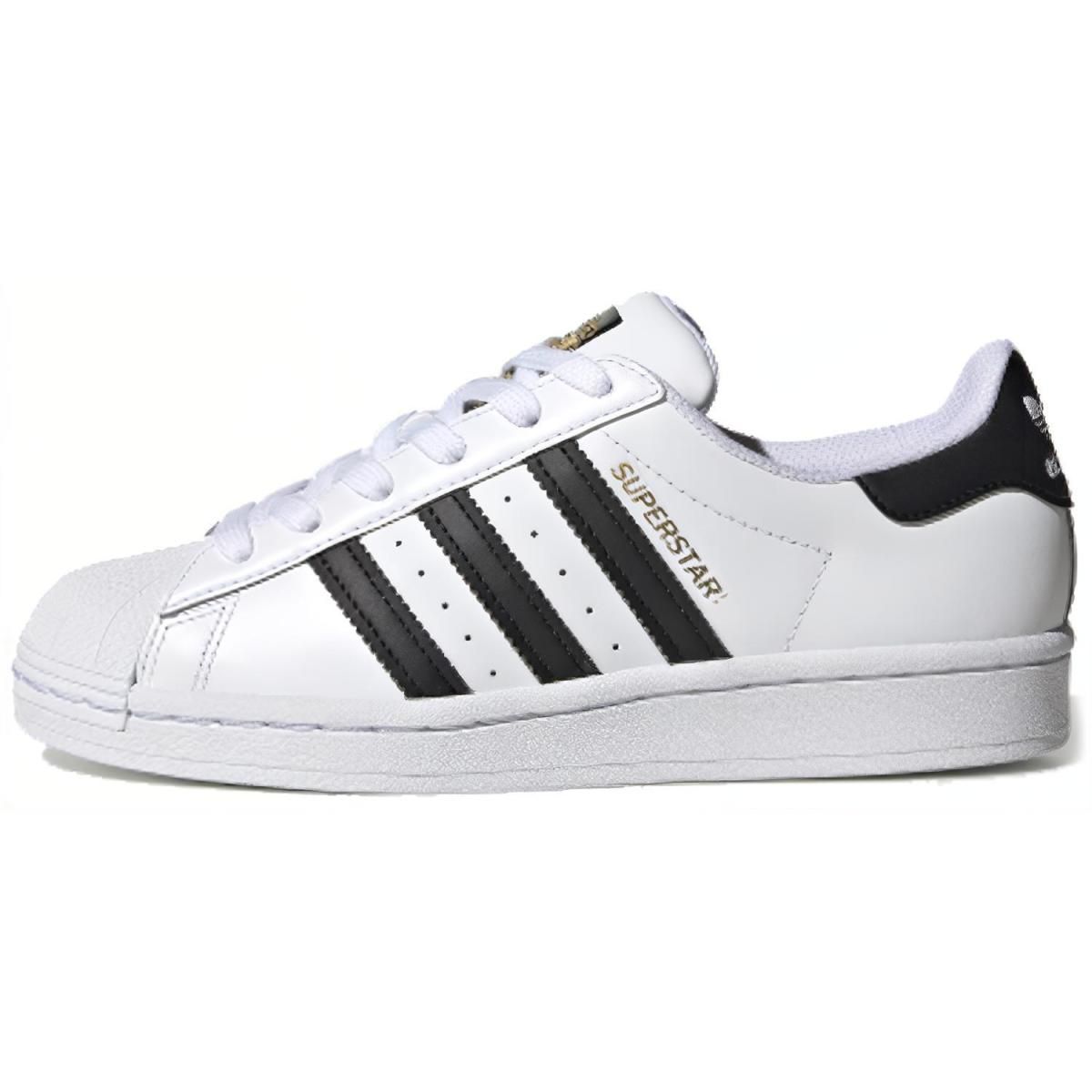 Подростковые кроссовки Adidas Superstar White/Black GS