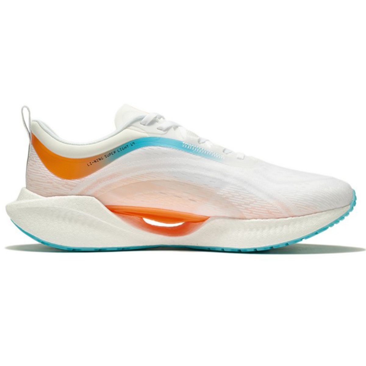 Кроссовки LiNing Super Light 19 Standard White/Fluorescent Sweet Orange