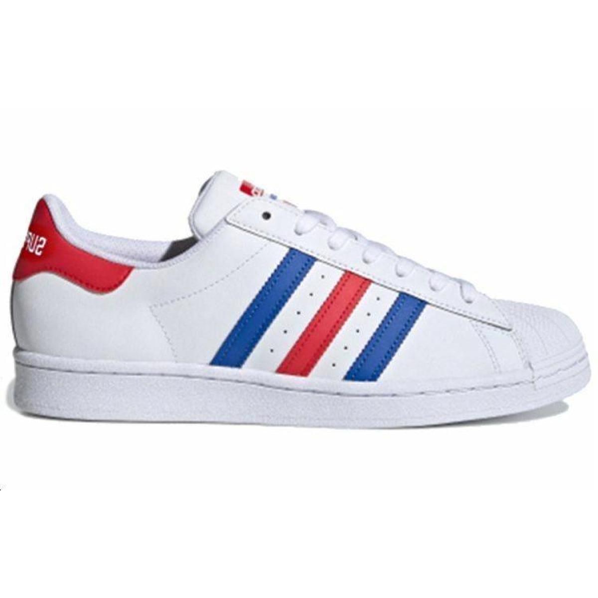 Кеды Adidas Originals Superstar White/Blue/Red