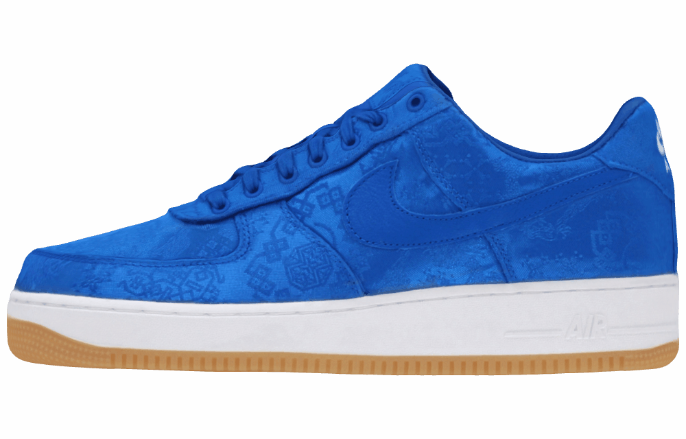 Кроссовки CLOT x Nike Air Force 1 Low Blue Silk