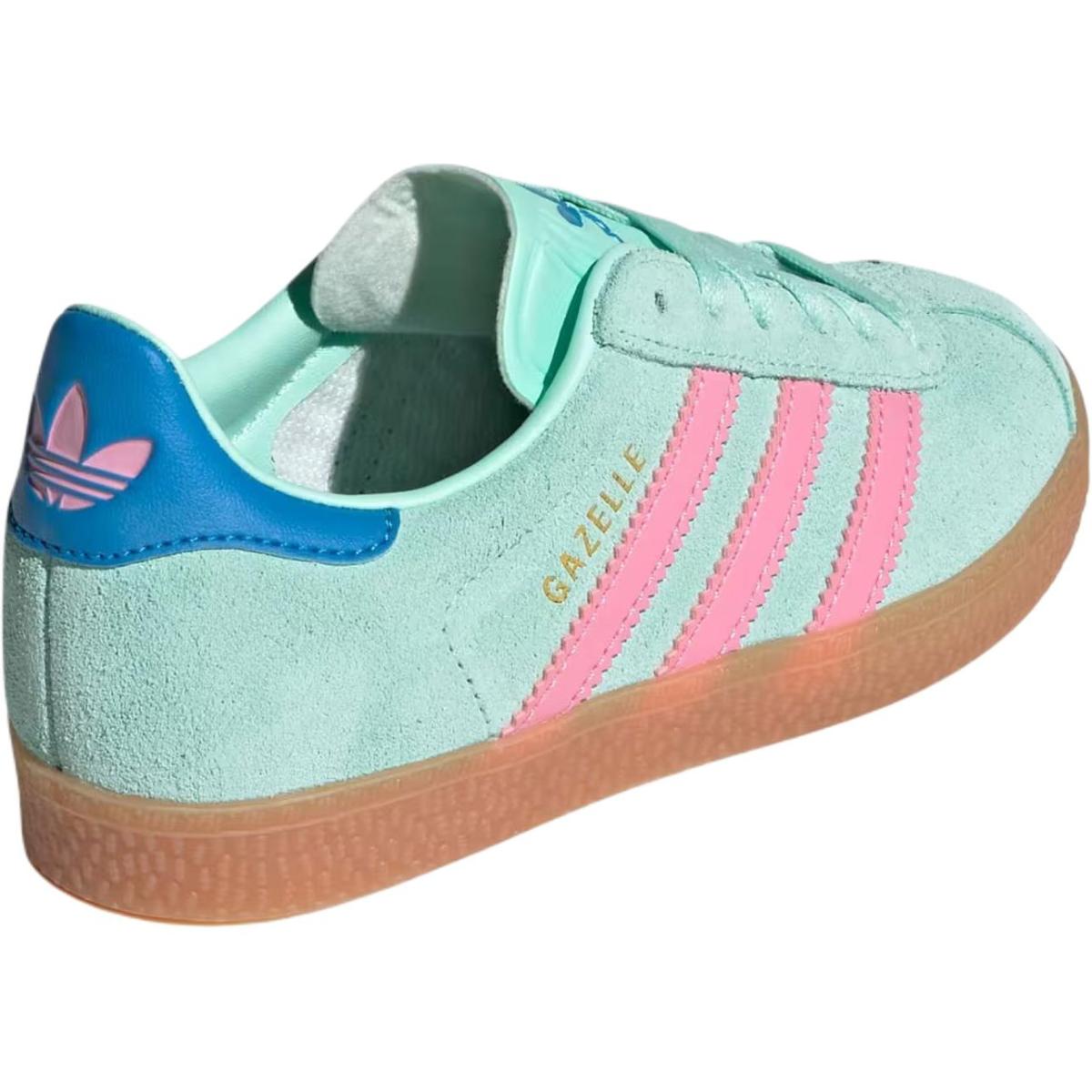 Подростковые кроссовки Adidas Originals Gazelle Green/Pink GS