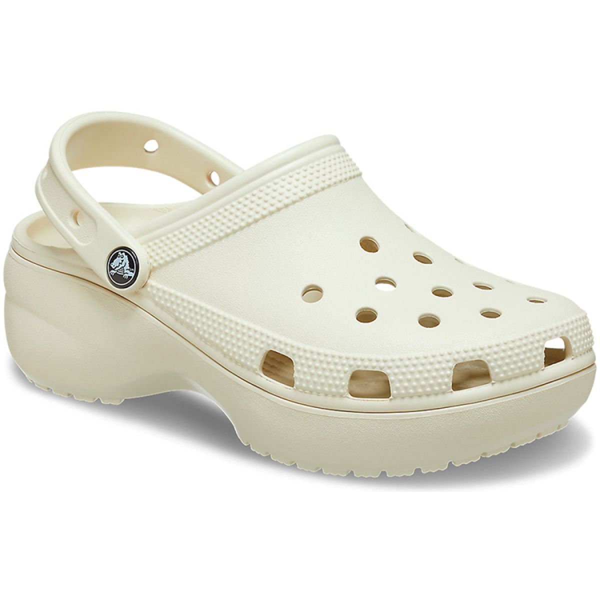 Женские сабо Crocs Classic Platform Clog 4.1 сm Bone