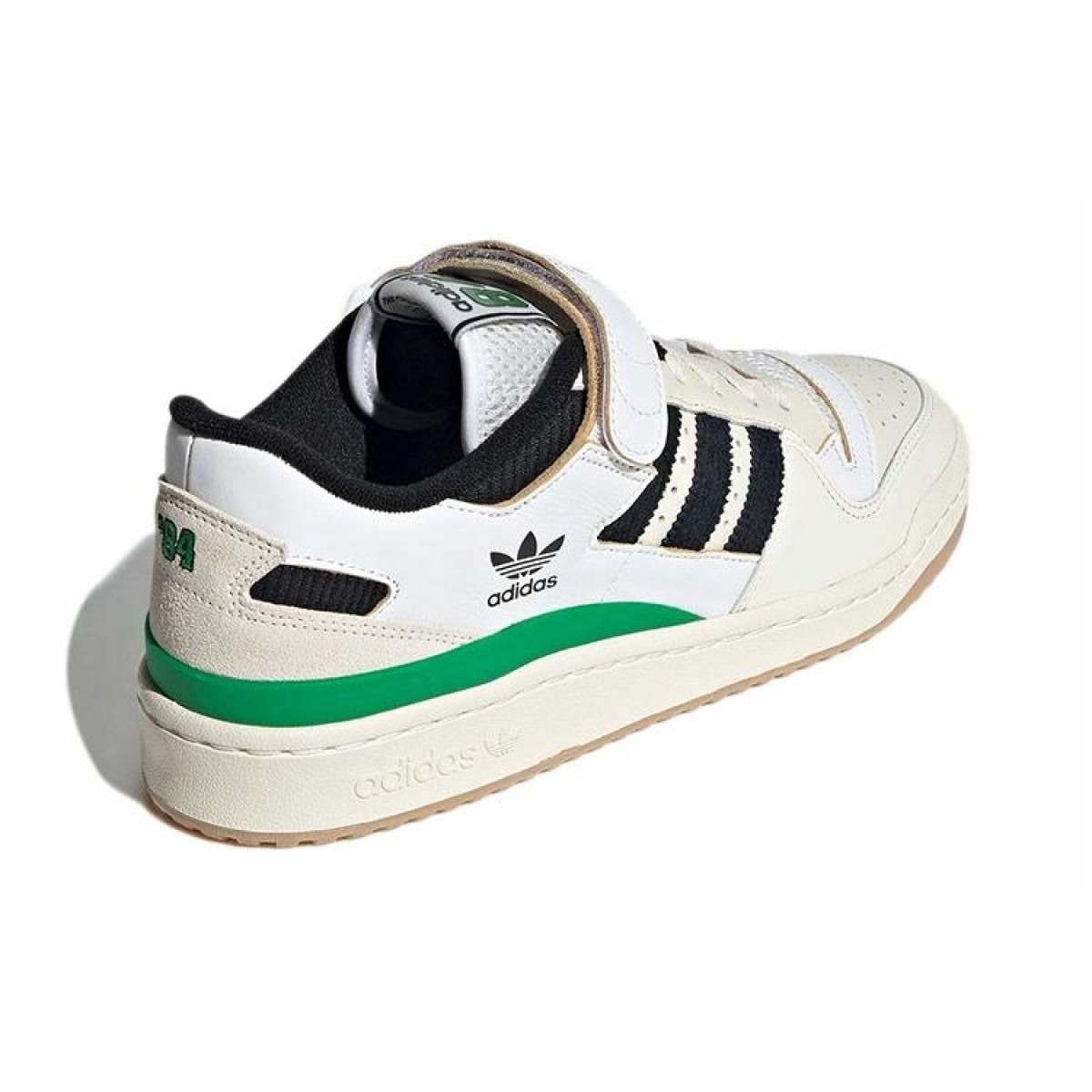 Кроссовки Adidas Originals Forum 84 Low "s" White/Black/Green