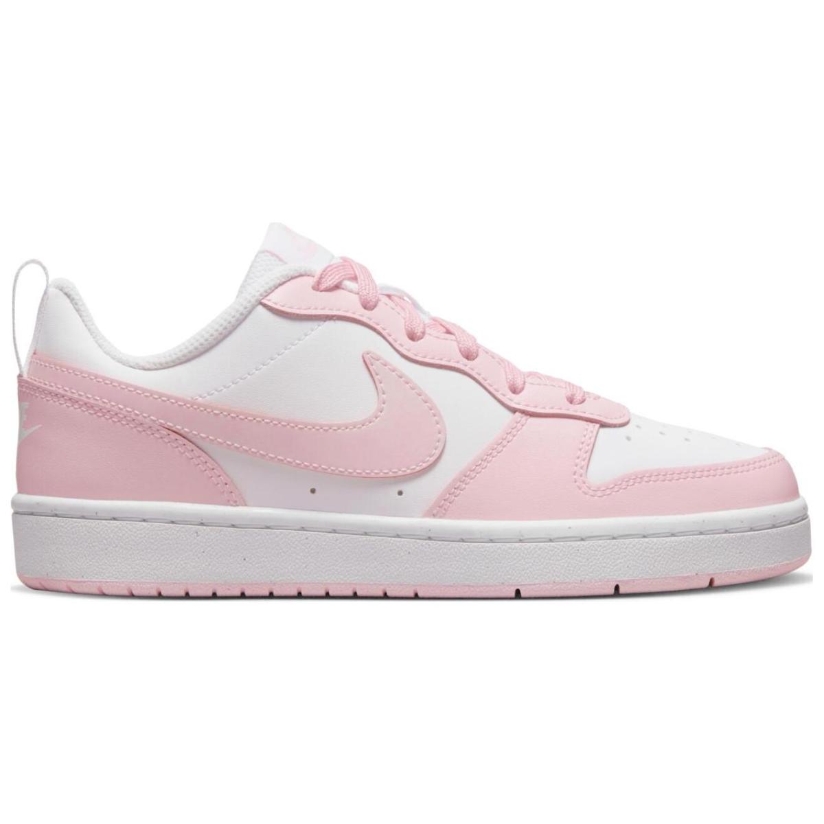 Подростковые Nike Court Borough Low 2 White/Pink GS