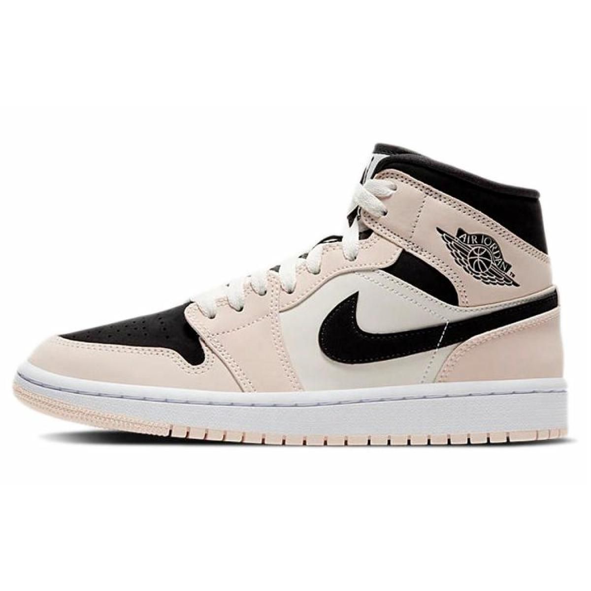 Женские кроссовки Jordan 1 Mid Barely Pink