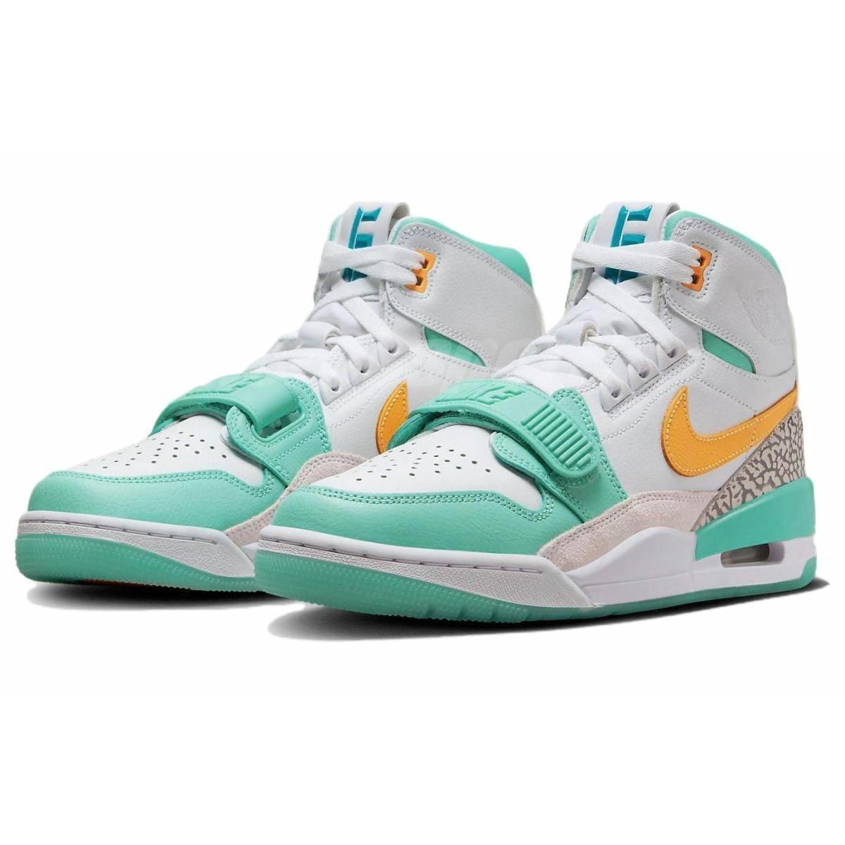 Кроссовки Guo Ailun X Jordan Legacy 312 High "Jade" White/Green