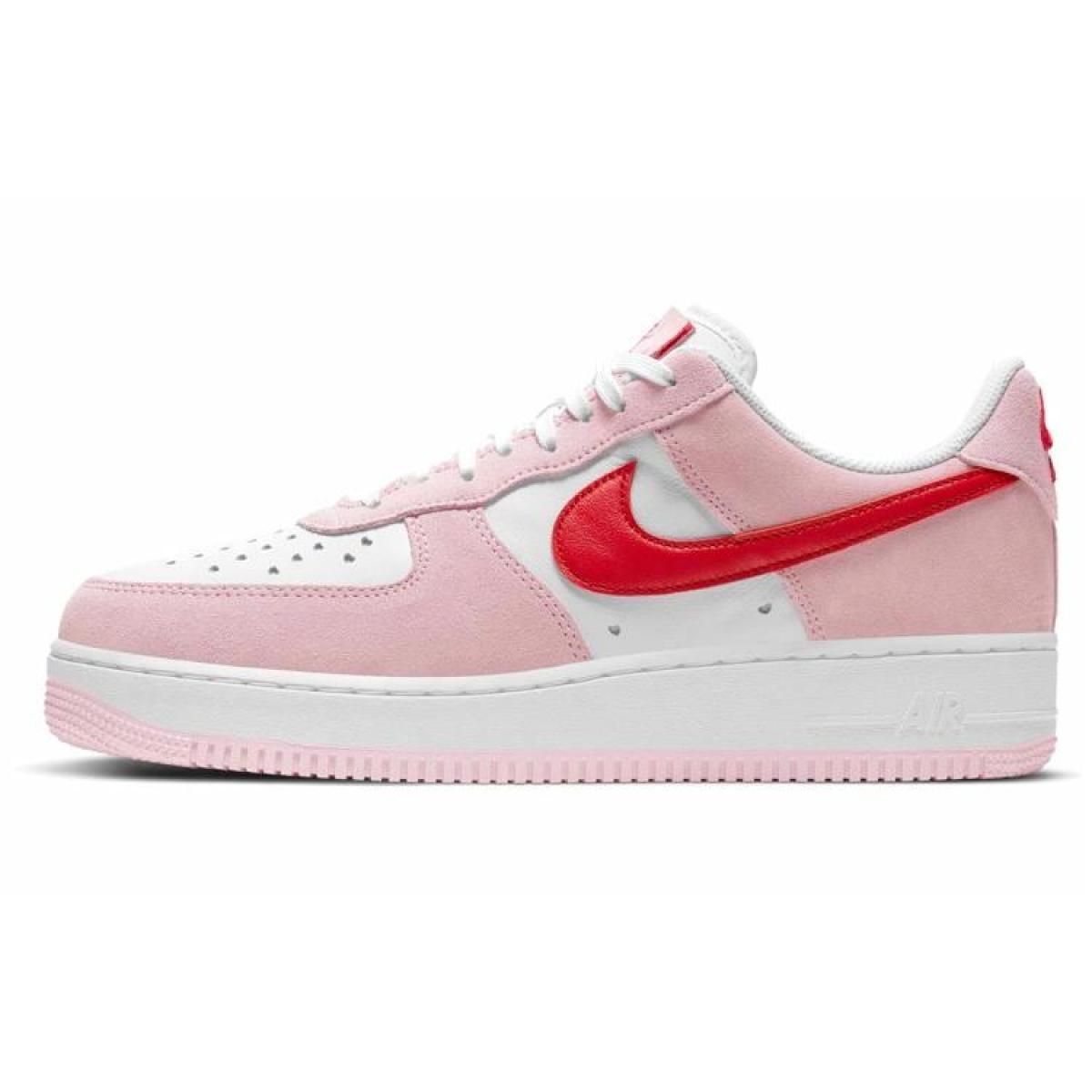 Кроссовки Nike Air Force 1 '07 Qs Valentine's Day Love Letter Pink/White