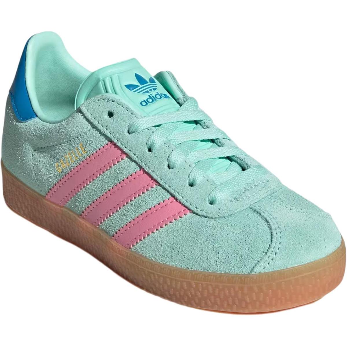 Подростковые кроссовки Adidas Originals Gazelle Green/Pink GS