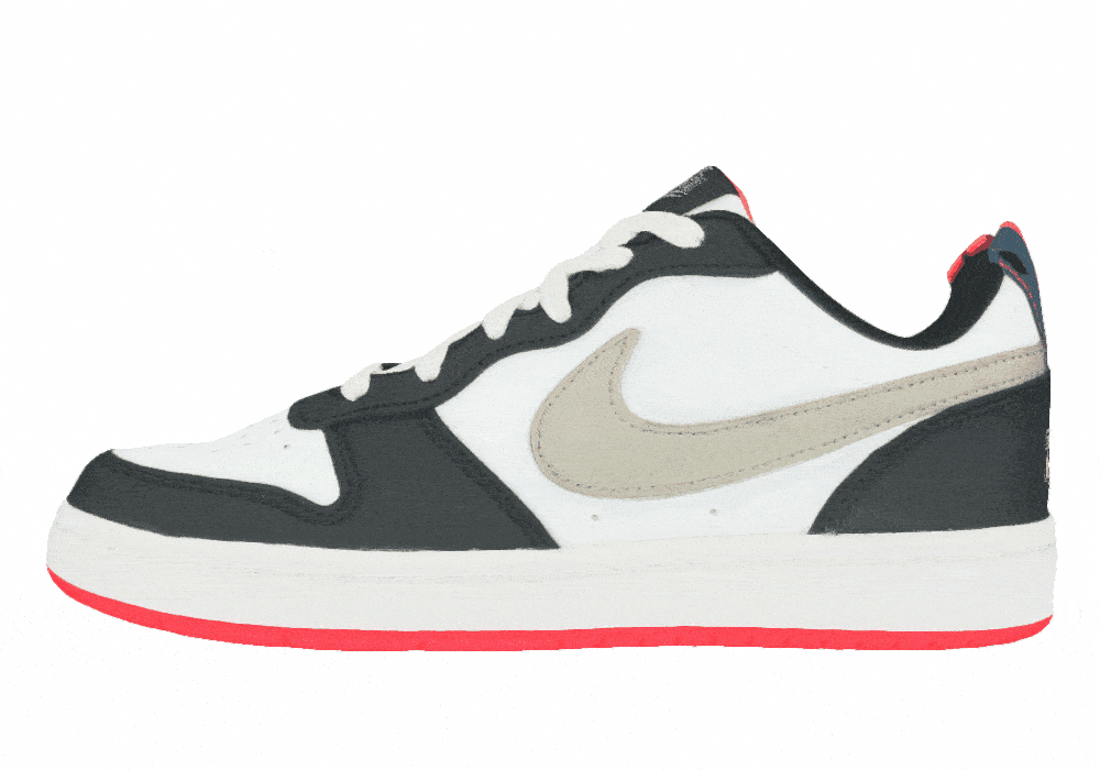 Подростковые кроссовки Nike Court Borough 2 Low Off Noir Pink Prime GS