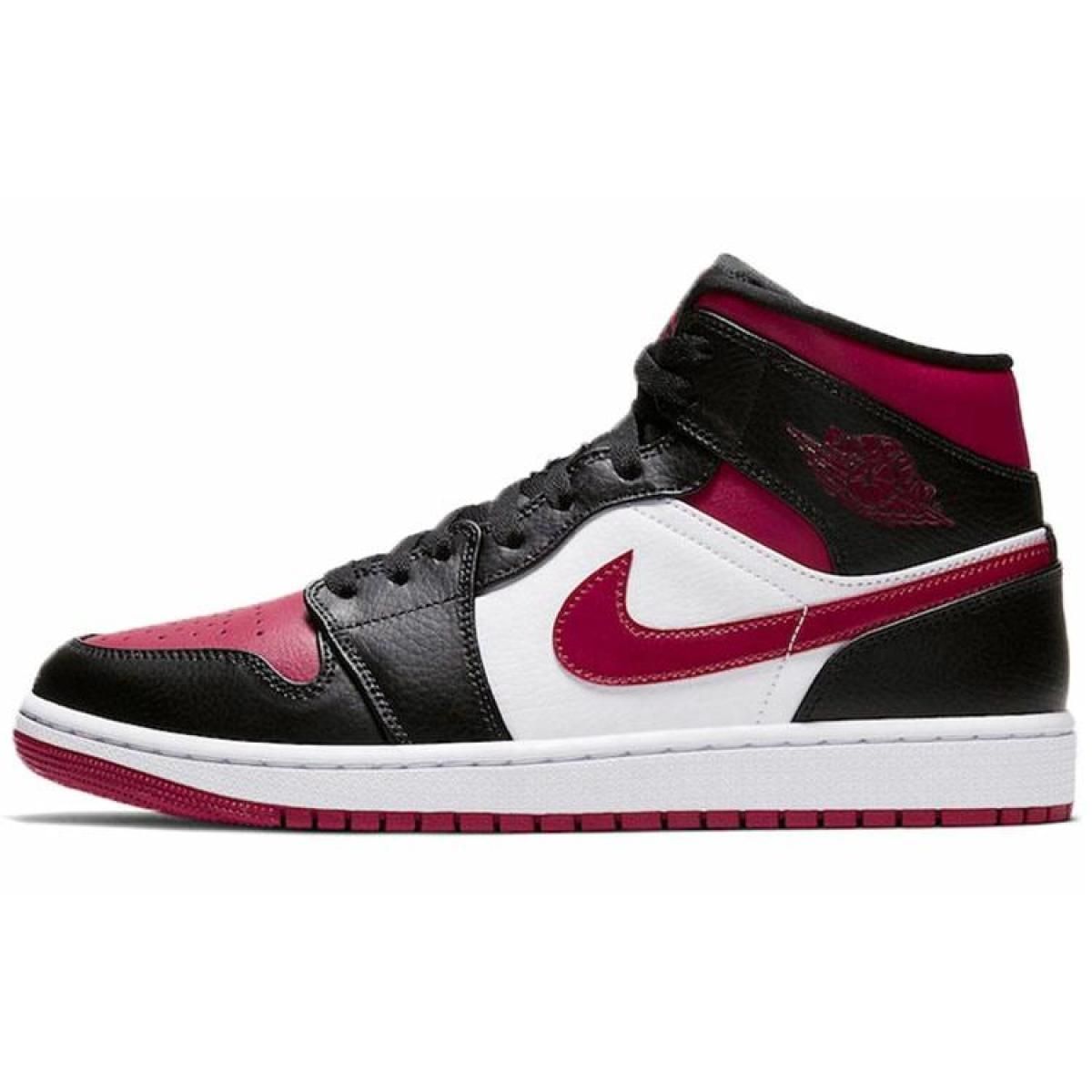 Мужские кроссовки Air Jordan 1 Mid "Bred Toe"