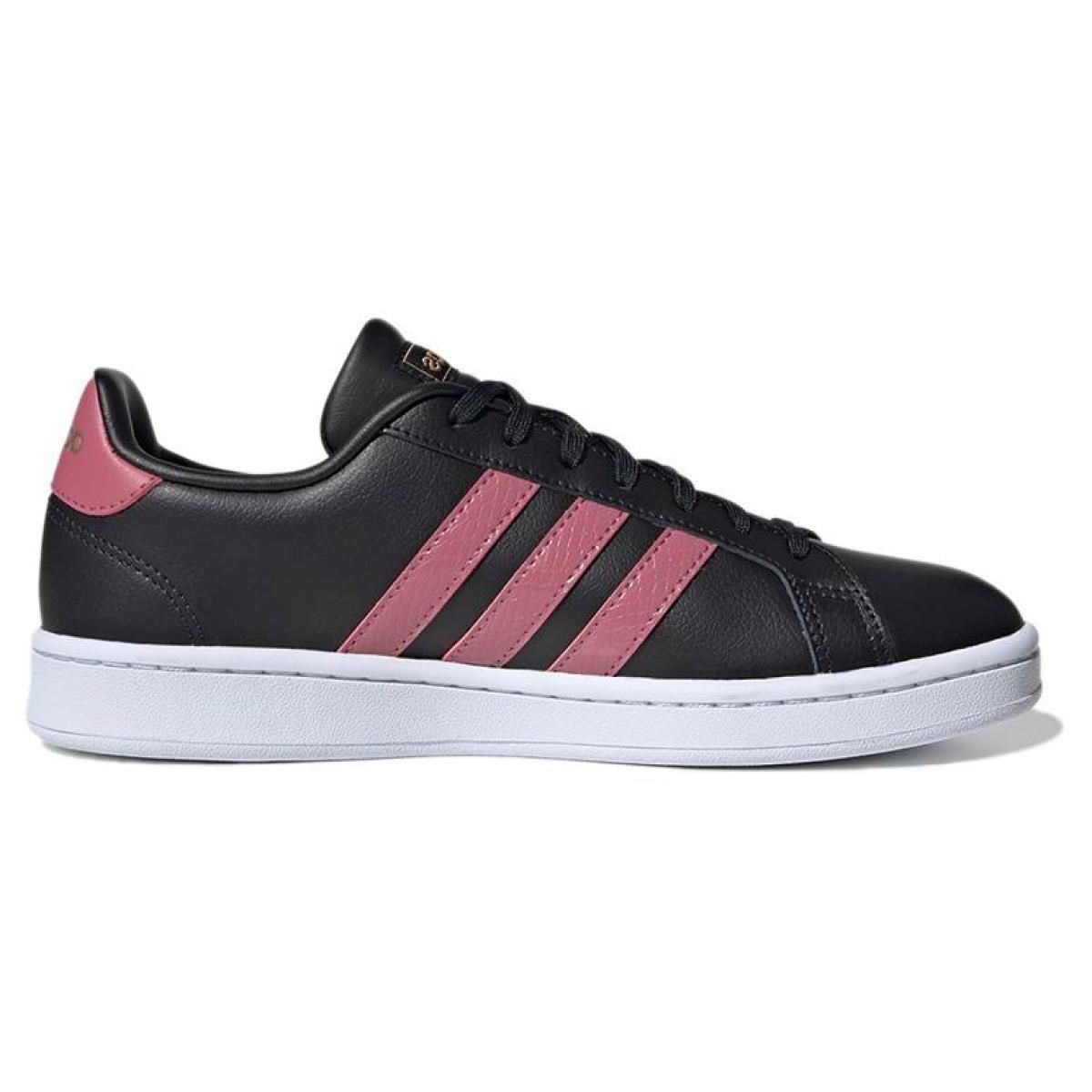 Женские кроссовки Adidas originals GRAND COURT Black/Pink