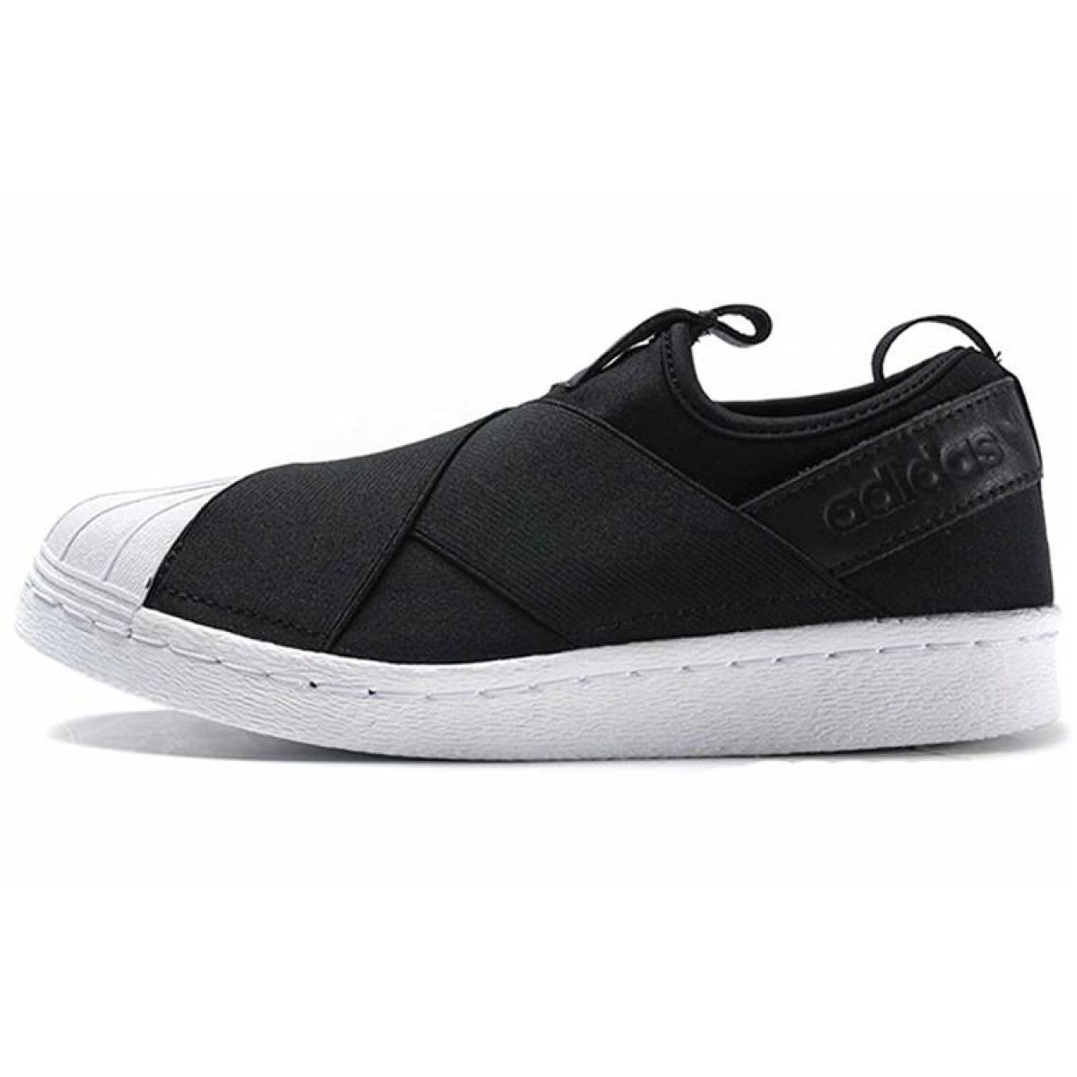 Женские кроссовки Adidas Originals Superstar SlipOn Black/White