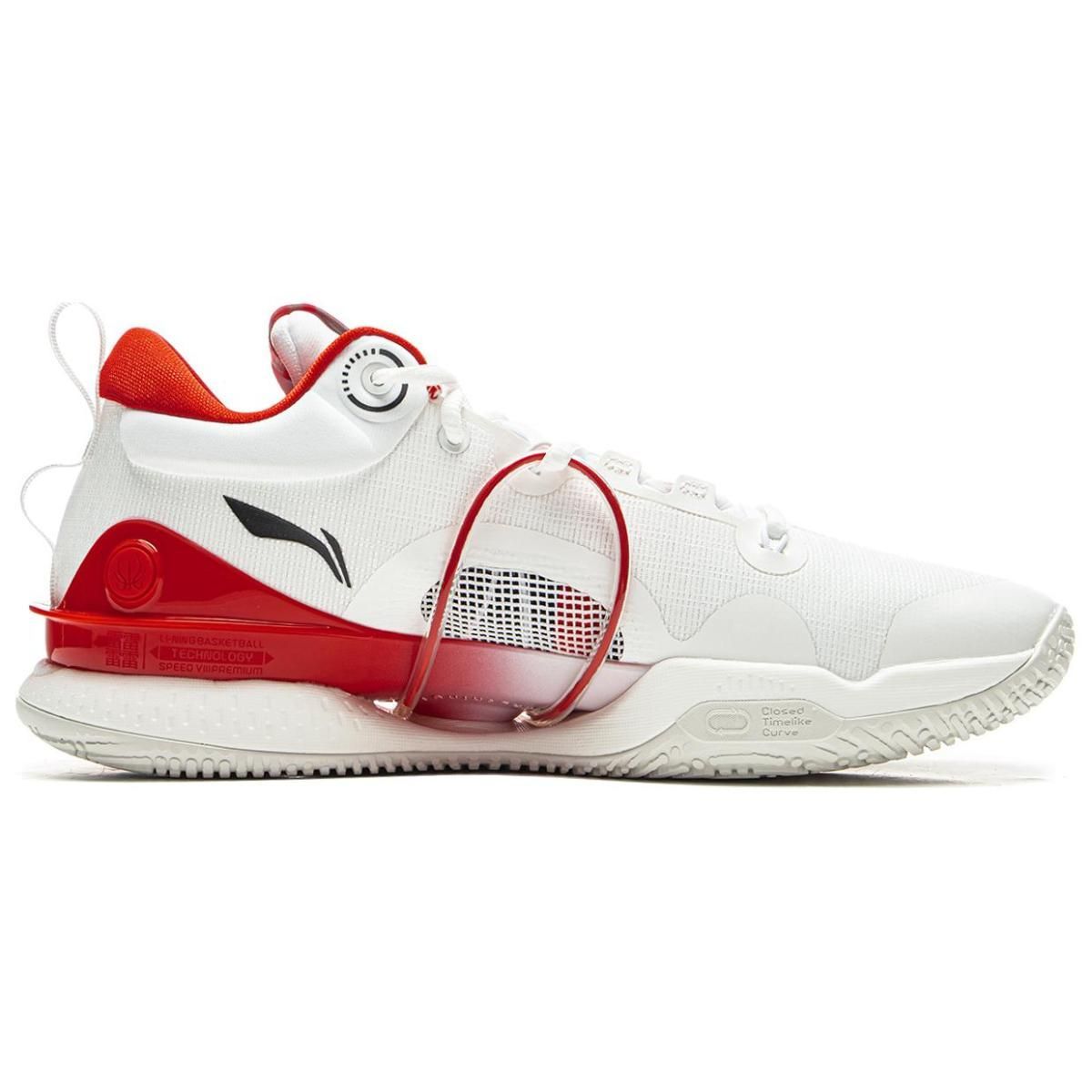Кроссовки LiNing Flash Strike 8 Premium White/Red
