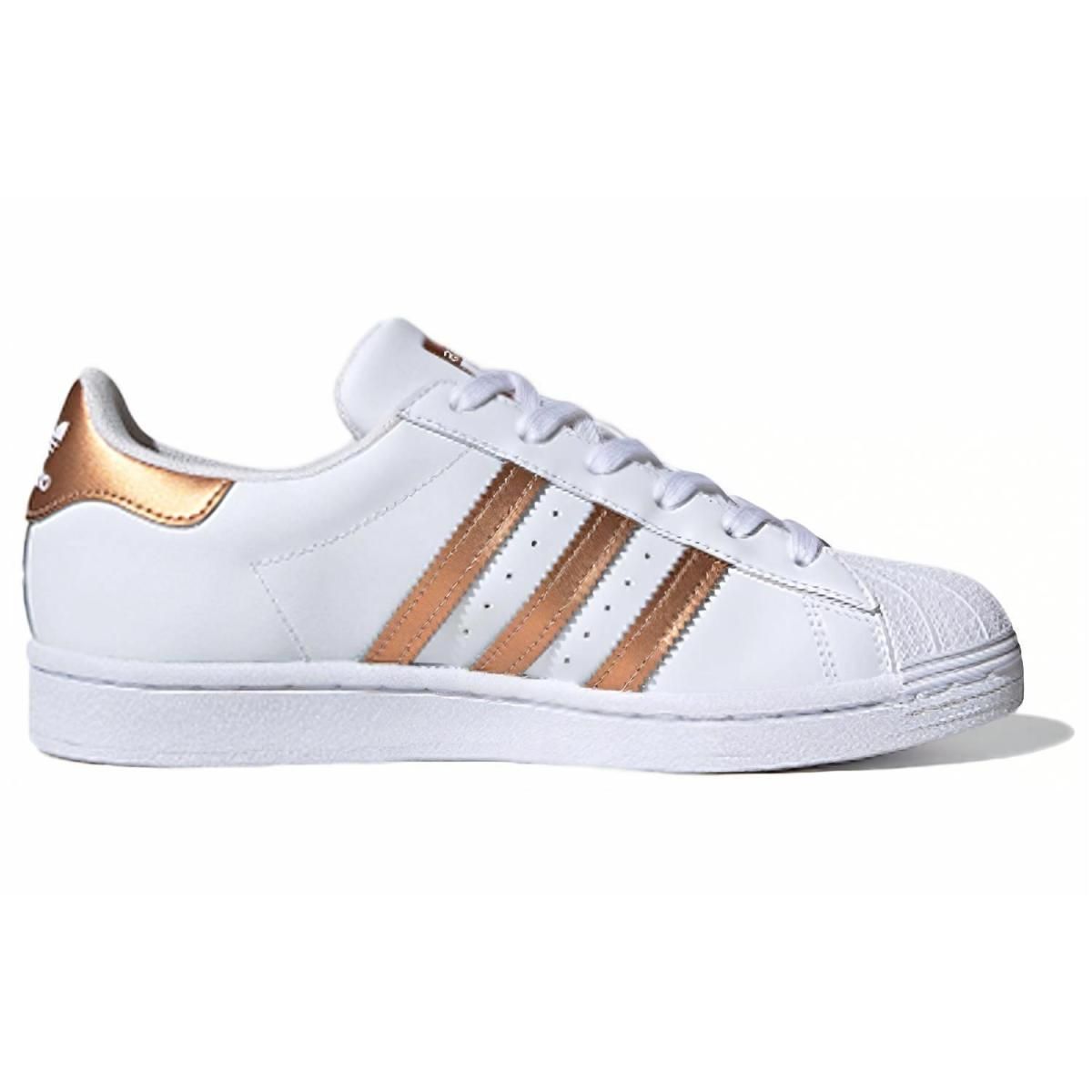 Женские кроссовки Adidas Originals Superstar White/Gold