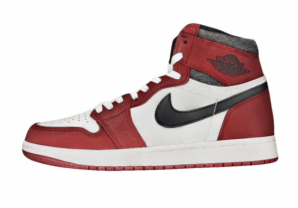 Кроссовки Air Jordan 1 High OG Lost & Found White/Red