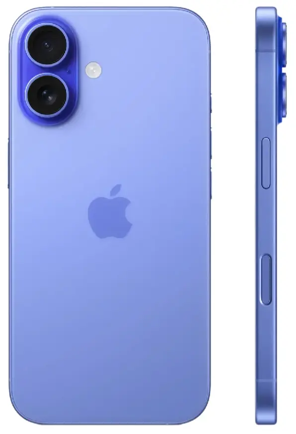 Смартфон Apple iPhone 16 256 GB, Dual nano SIM, Ultramarine