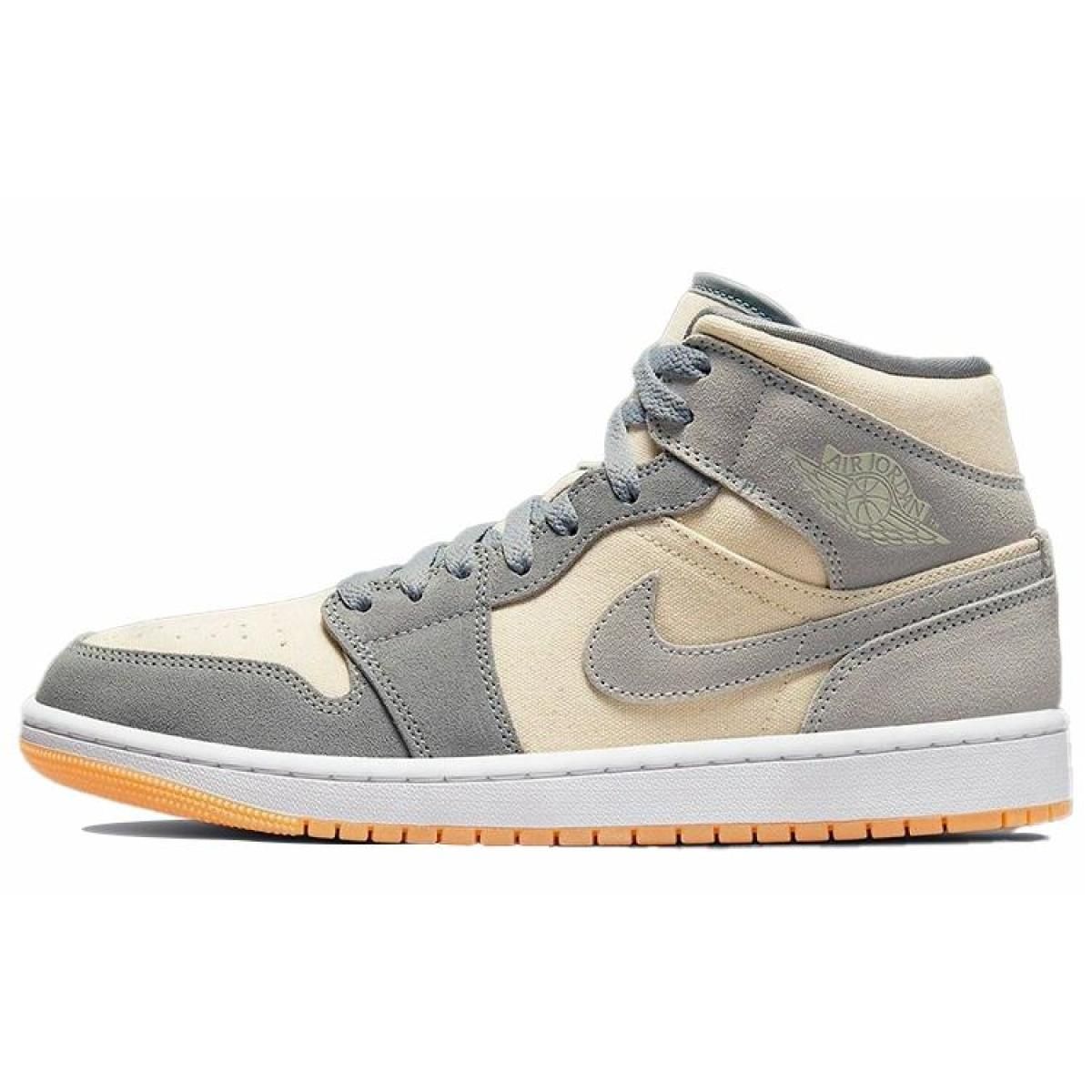 Мужские кроссовки Air Jordan 1 Mid SE Coconut Milk/Particle Grey
