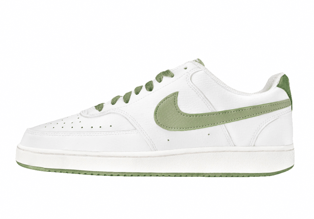 Кроссовки Nike Court Vision Low White/Oil Green