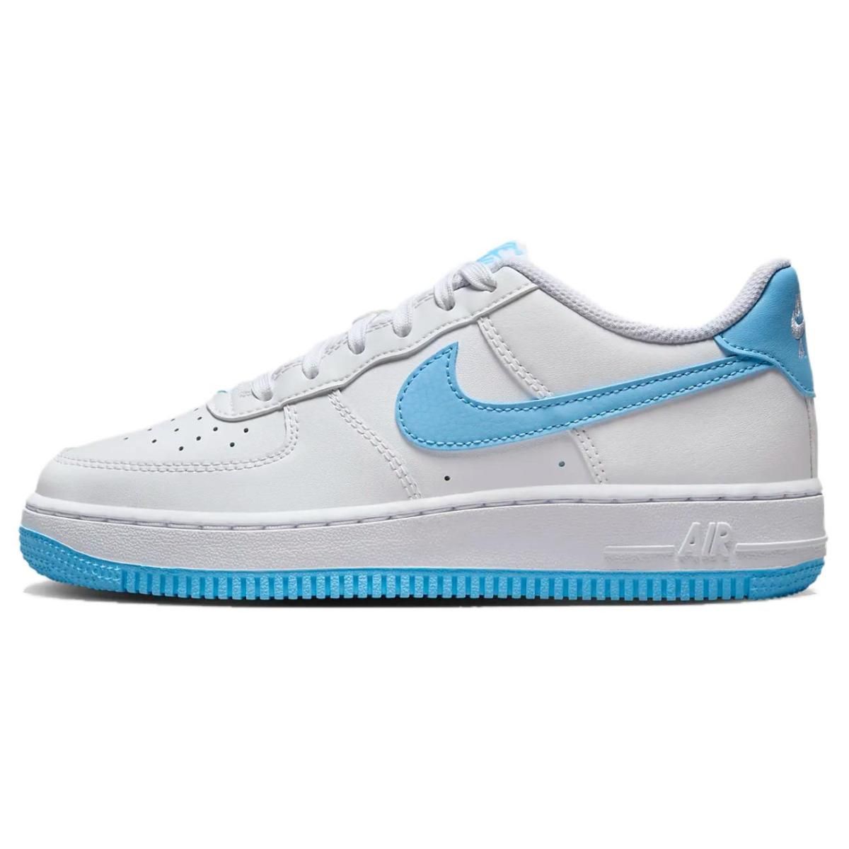 Подростковые кроссовки Nike Air Force 1 White/Blue GS