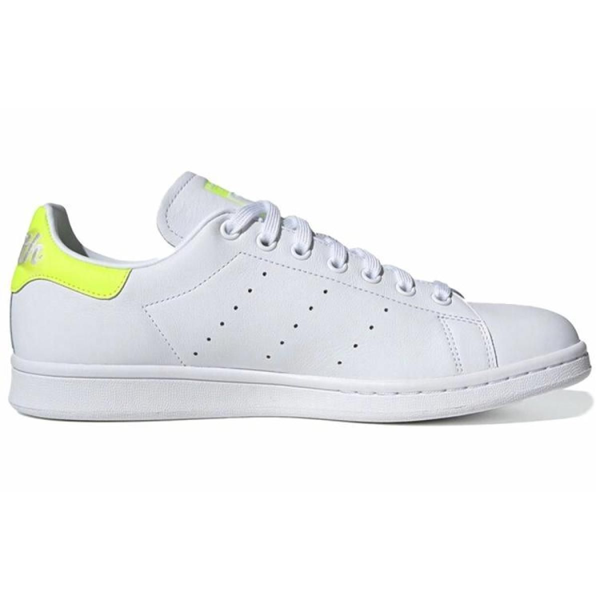 Кроссовки Adidas Originals Stan Smith White/Yellow Fluorescent