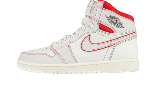 Подростковые кроссовки Jordan 1 Retro High White/Pink GS