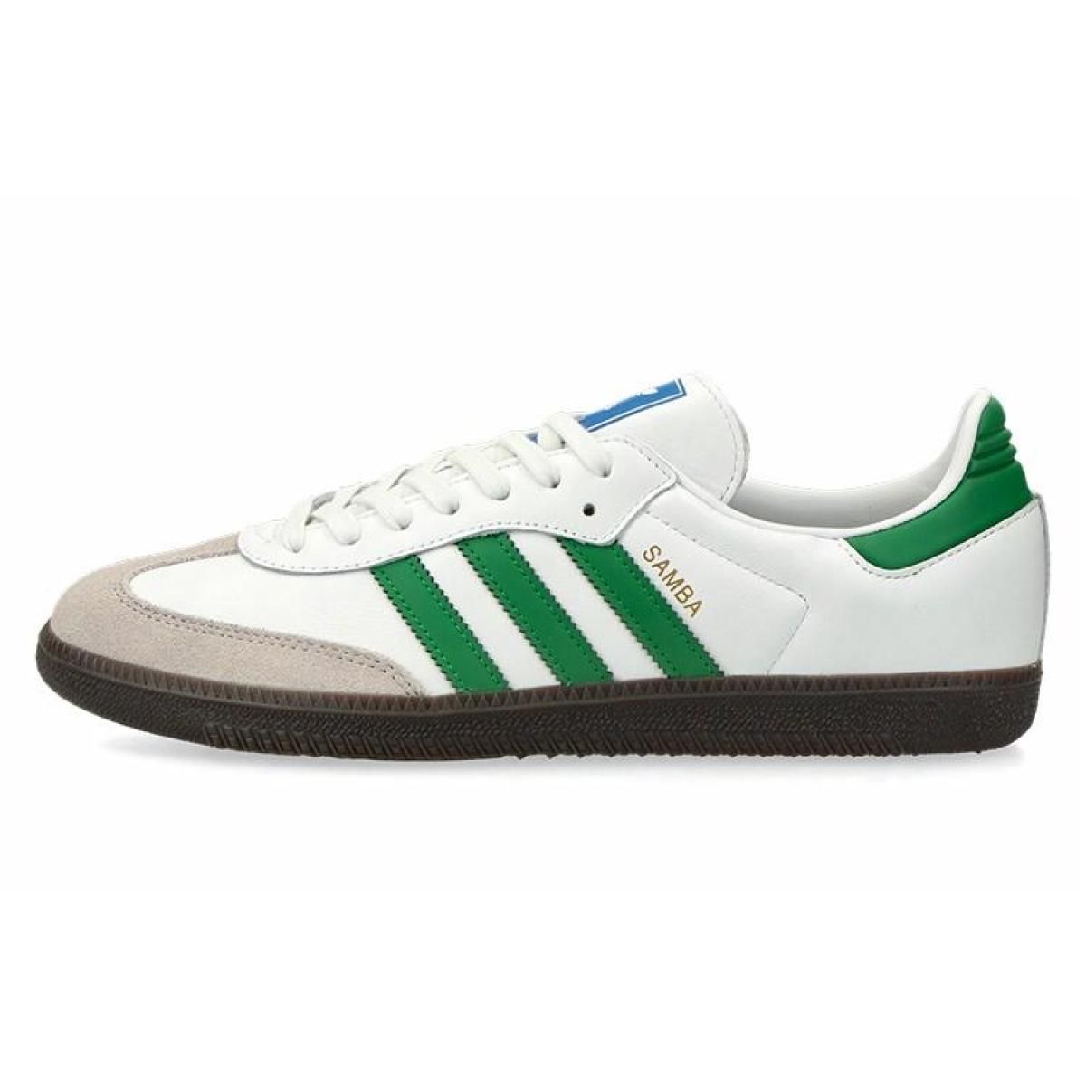 Кроссовки Adidas Originals Samba OG White/Green
