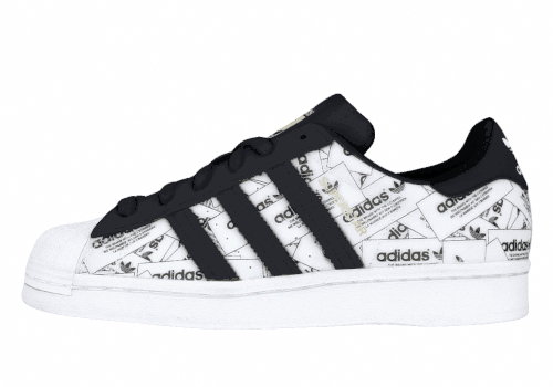 Кроссовки Adidas Originals Superstar Reflective All-Over Print Black/White/Grey