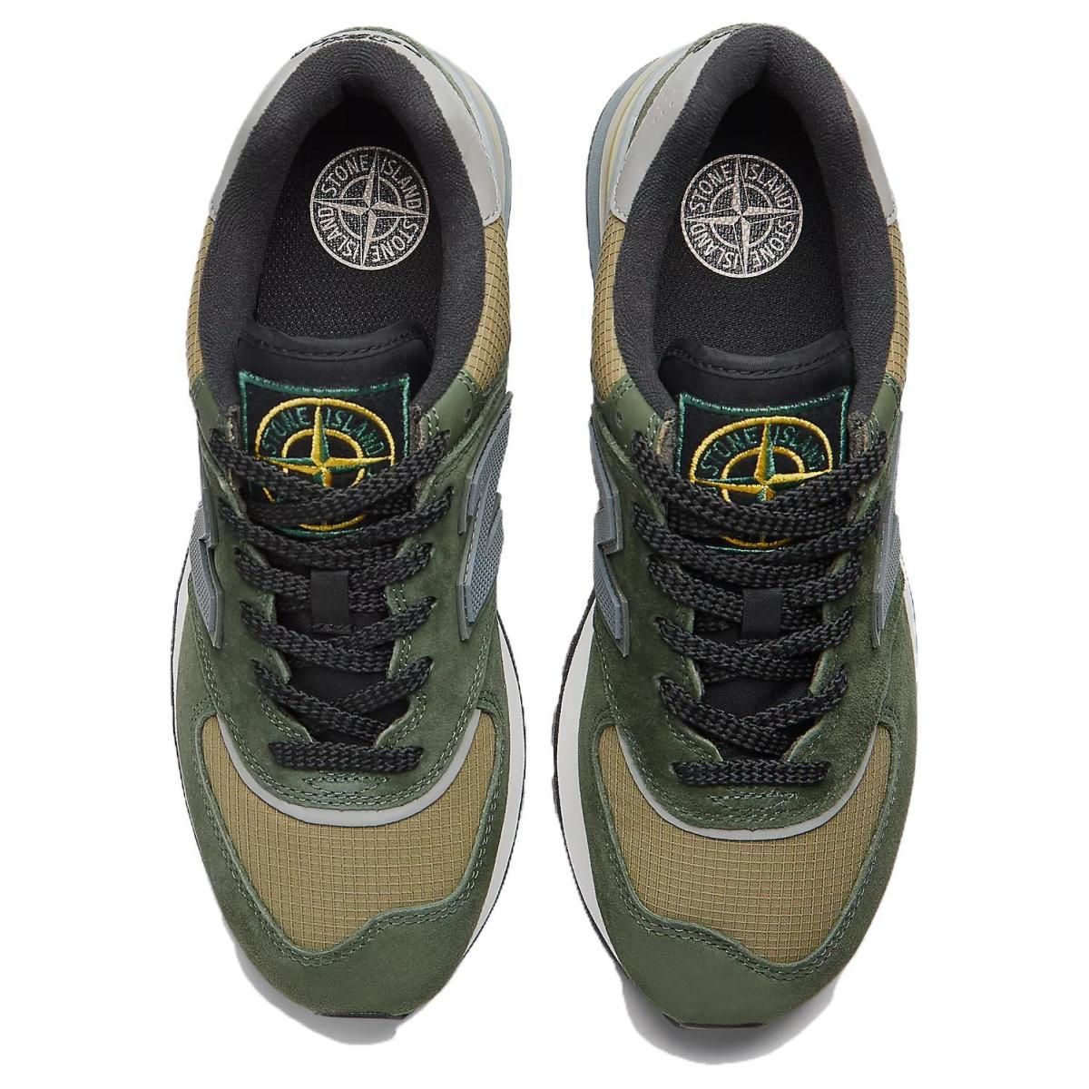 Кроссовки Stone Island x New Balance 574 Legacy Dark Green