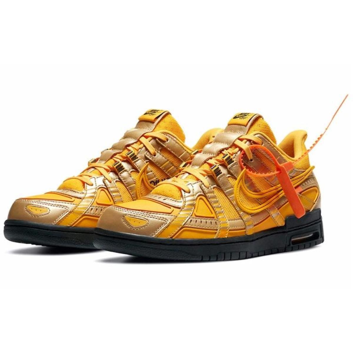 Кроссовки Off-White x Nike Dunk Low University Gold