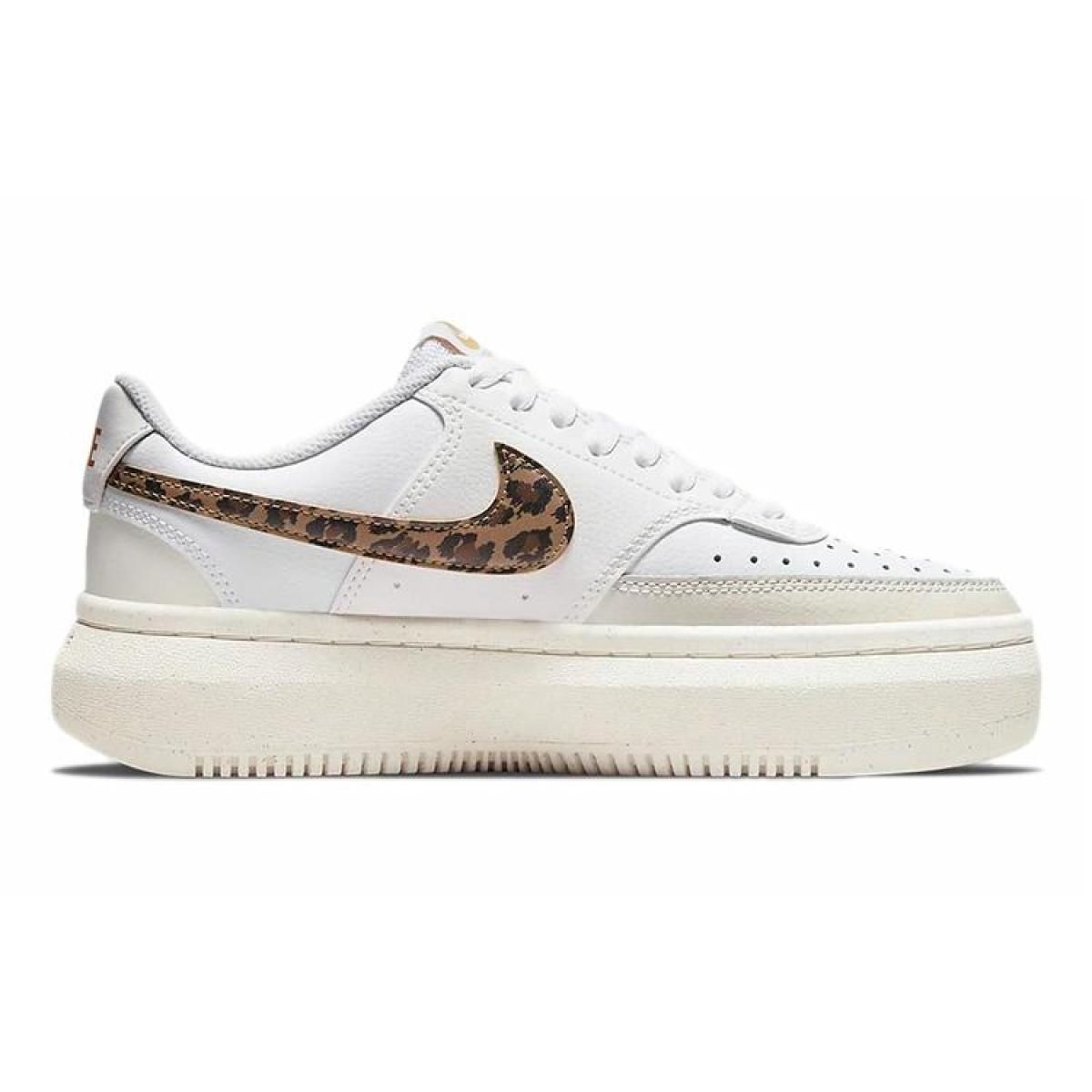 Женские кроссовки Nike Court Vision 1 Alta White/Brown/Leopard