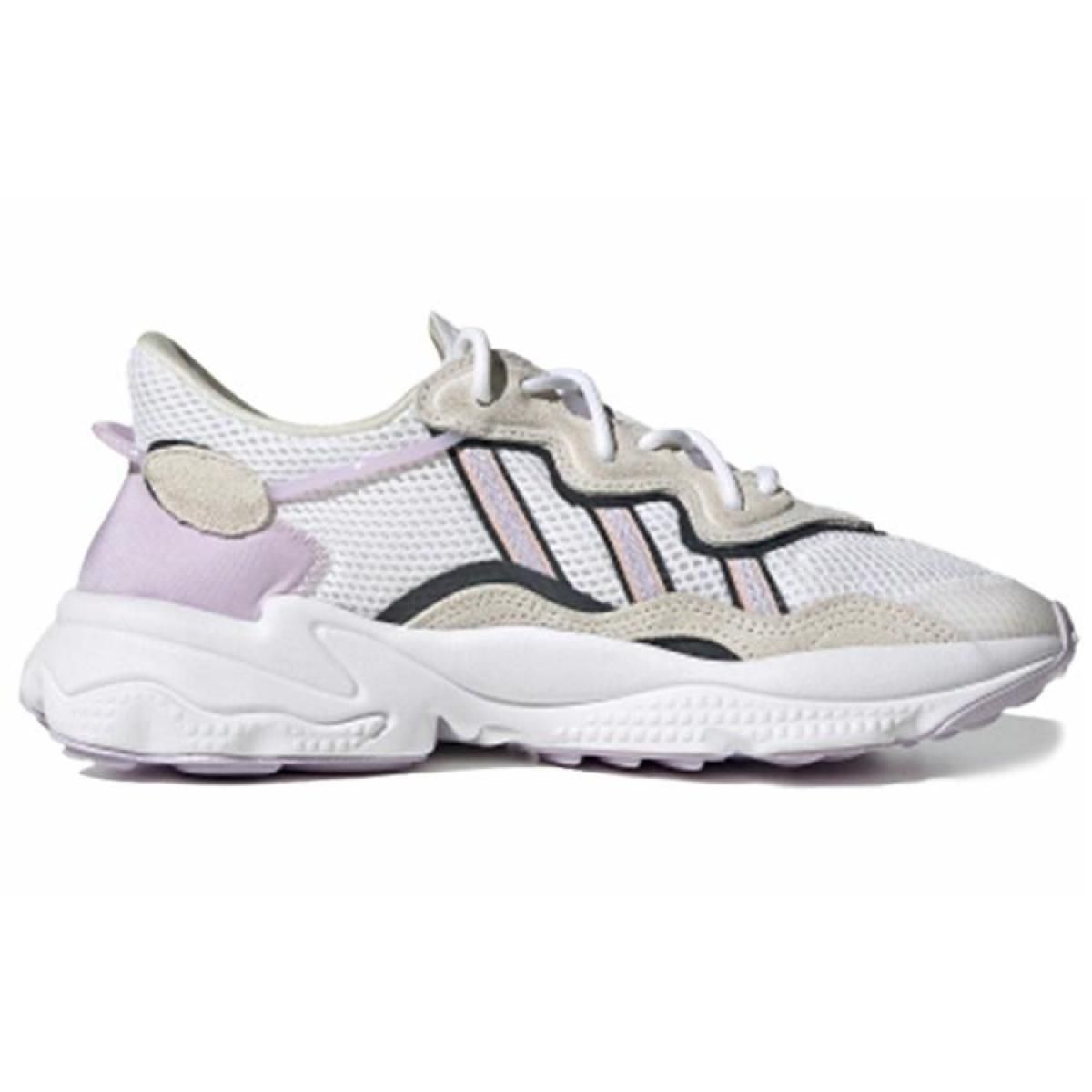 Женские кроссовки Adidas Originals Ozweego White/Brown/Purple