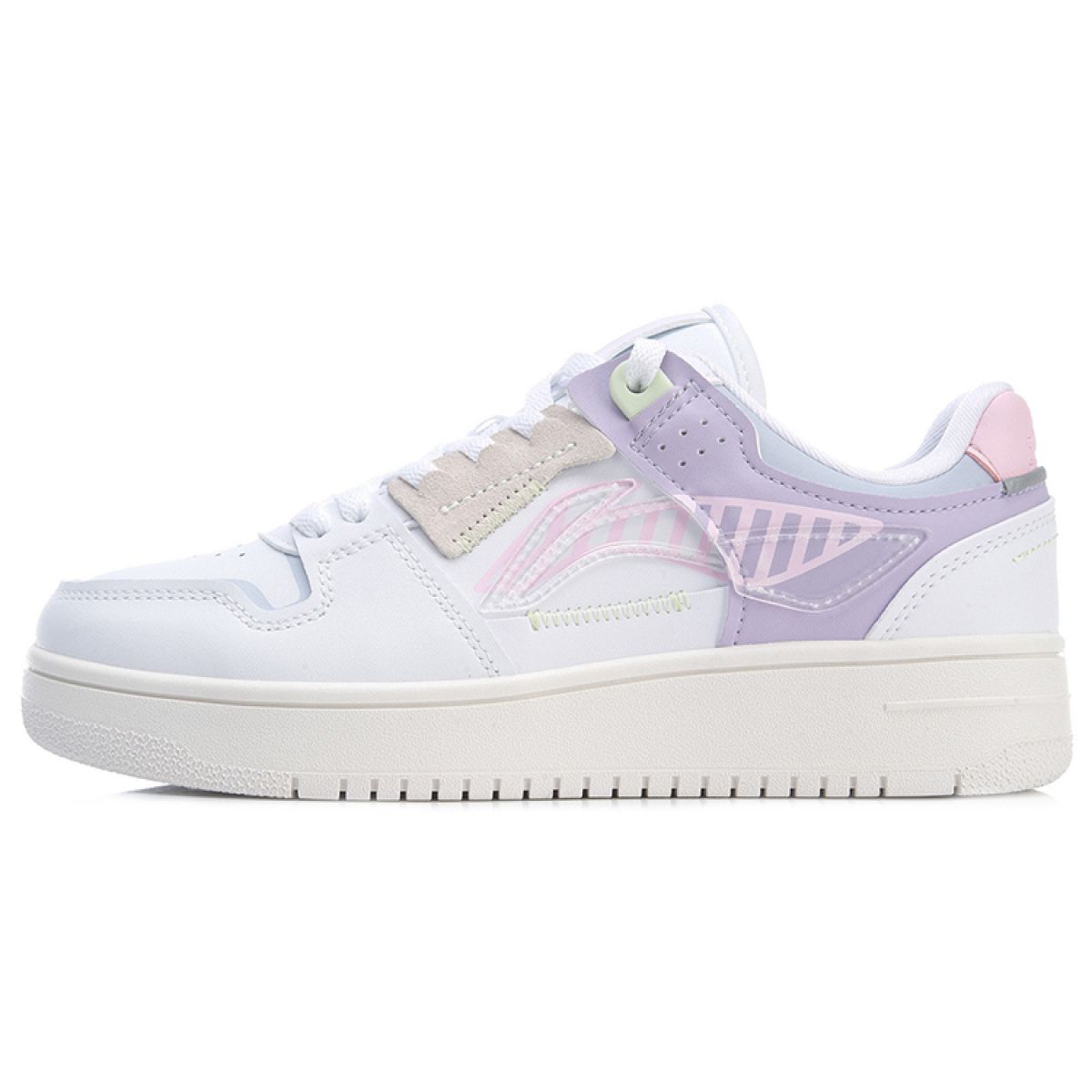 Женские кеды LiNing Tianji Series White/Purple/Pink