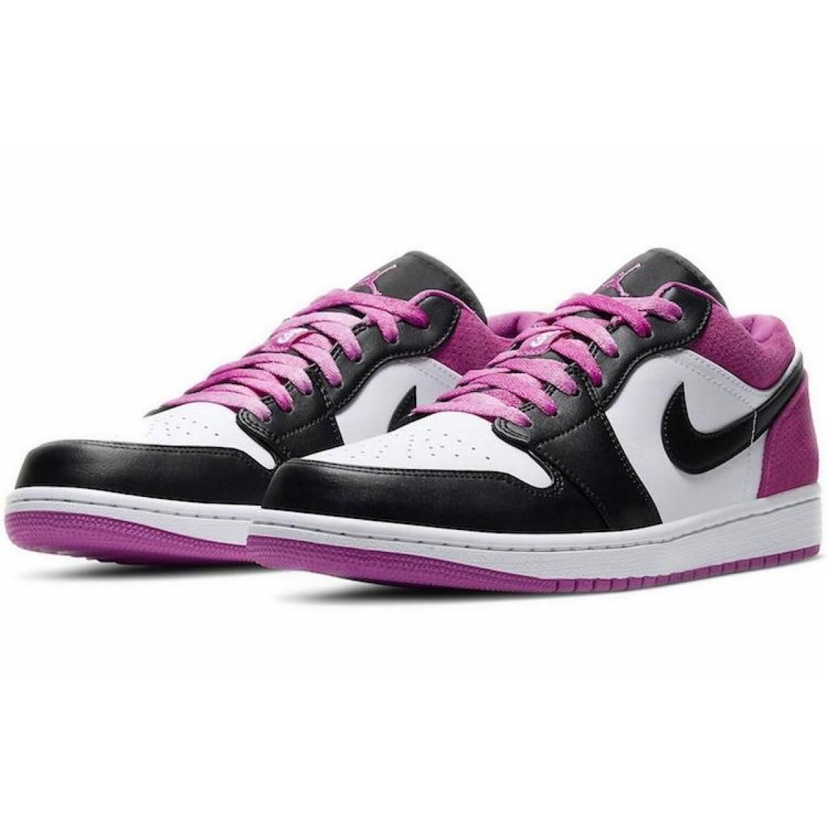 Кроссовки Air Jordan 1 Low Black/Active Fuchsia