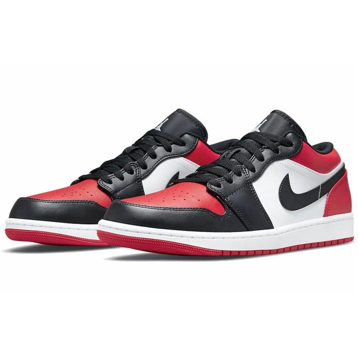 Кроссовки Air Jordan 1 Low Bred Toe