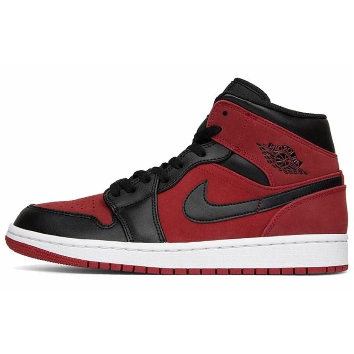 Кроссовки Air Jordan 1 Mid Gym Red Black