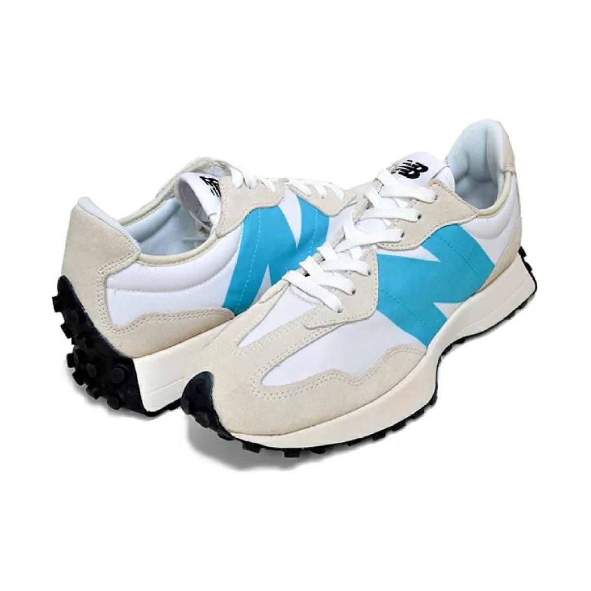Кроссовки New Balance 327 Beige/Blue/White
