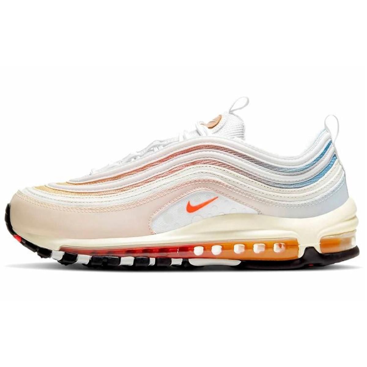 Женские кроссовки Nike Air Max 97 Cream White/Rainbow Gradient