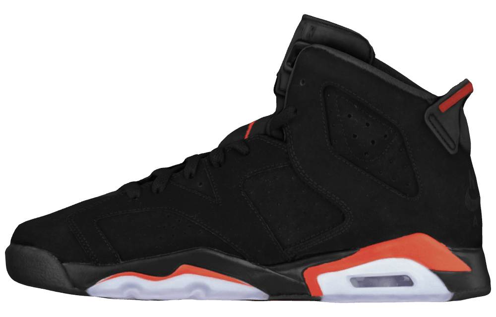 Подростковые кроссовки Air Jordan 6 Retro 2019 High Black Infrared GS